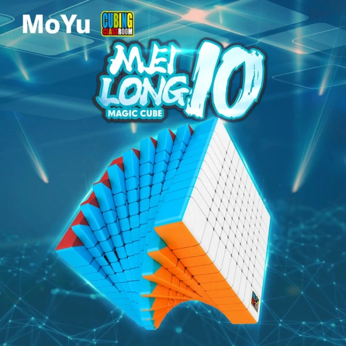 Orijinal MoYu Meilong 10x10 Küp - Moyu Speed Cube - Moyu 10x10 Zeka Küpü - Zeka Küpü - Rubik Küp