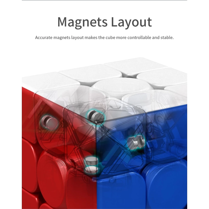Orijinal MoYu Meilong 2x2 Manyetik Küp Kutulu - Moyu Speed Cube - Moyu 2x2 Zeka Küpü - Zeka Küpü - Magnetic Cube