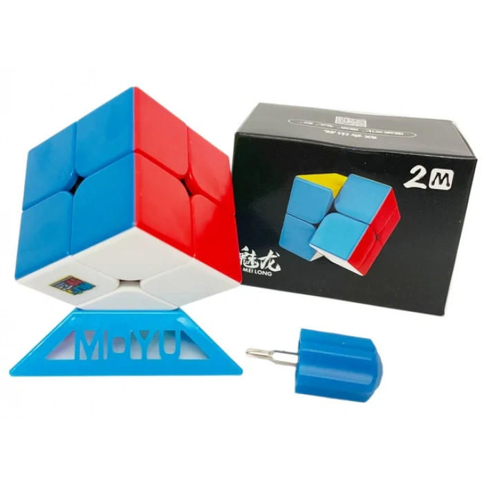 Orijinal MoYu Meilong 2x2 Manyetik Küp 2M - Moyu Speed Cube - Moyu 2x2 Zeka Küpü - Zeka Küpü - Magnetic Cube