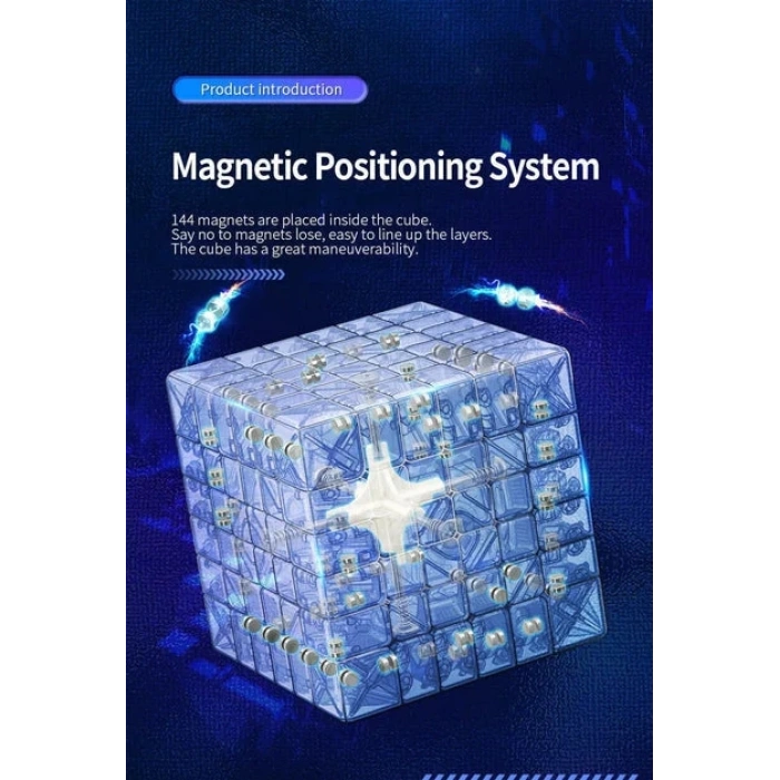 Orijinal MoYu Meilong 6x6 Manyetik Küp 6M - Moyu Speed Cube - Moyu 6x6 Zeka Küpü - Zeka Küpü - Magnetic Cube