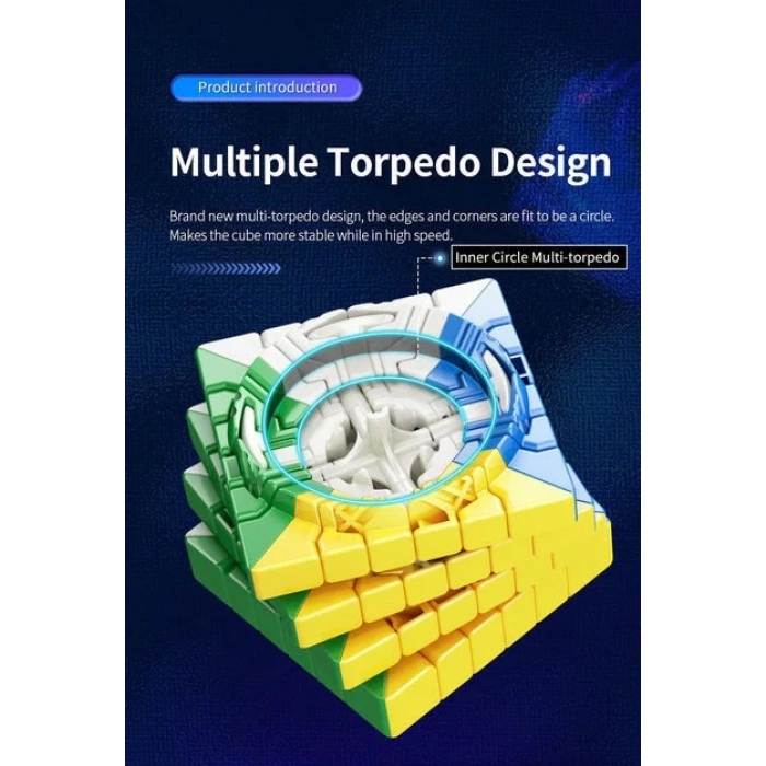 Orijinal MoYu Meilong 6x6 Manyetik Küp 6M - Moyu Speed Cube - Moyu 6x6 Zeka Küpü - Zeka Küpü - Magnetic Cube