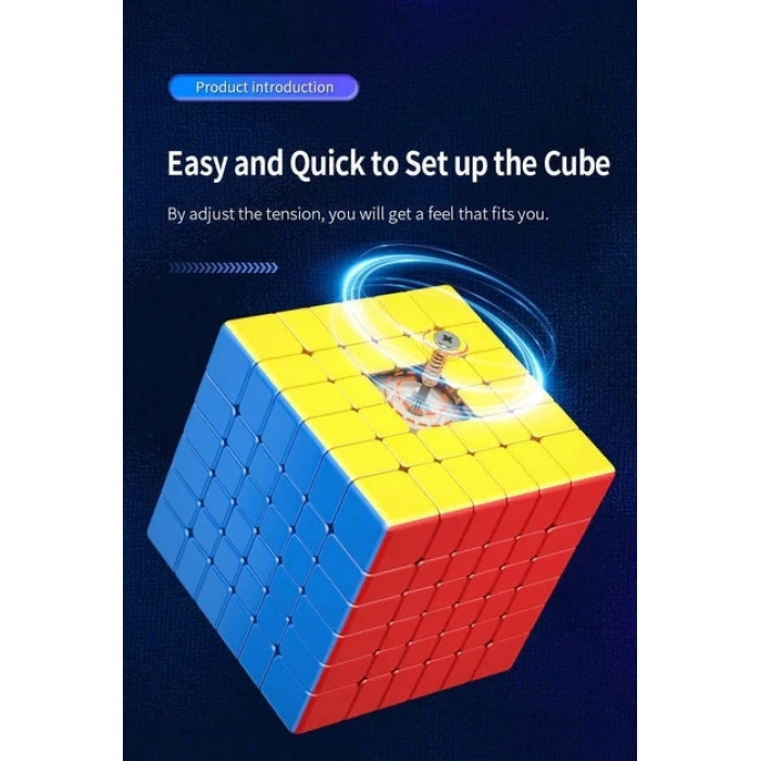 Orijinal MoYu Meilong 6x6 Manyetik Küp 6M - Moyu Speed Cube - Moyu 6x6 Zeka Küpü - Zeka Küpü - Magnetic Cube