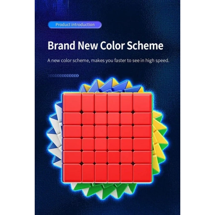 Orijinal MoYu Meilong 6x6 Manyetik Küp 6M - Moyu Speed Cube - Moyu 6x6 Zeka Küpü - Zeka Küpü - Magnetic Cube