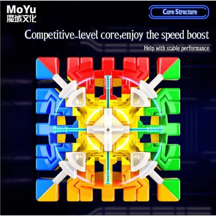 Orijinal MoYu Meilong 7x7 Manyetik Küp 7M - Moyu Speed Cube - Moyu 7x7 Zeka Küpü - Zeka Küpü - Magnetic Cube