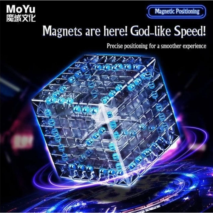 Orijinal MoYu Meilong 7x7 Manyetik Küp 7M - Moyu Speed Cube - Moyu 7x7 Zeka Küpü - Zeka Küpü - Magnetic Cube