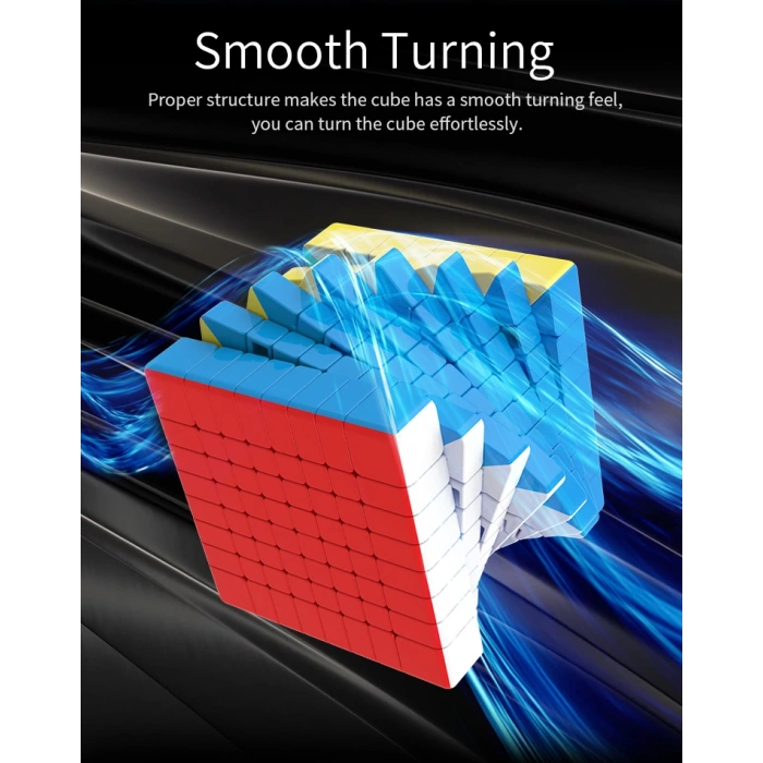 Orijinal MoYu Meilong 8x8 Küp - Moyu Speed Cube - Moyu 8x8 Zeka Küpü - Zeka Küpü - Rubik Küp
