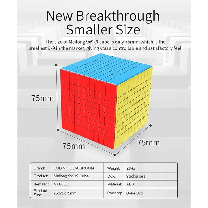 Orijinal MoYu Meilong 9x9 Küp - Moyu Speed Cube - Moyu 9x9 Zeka Küpü - Zeka Küpü - Rubik Küp