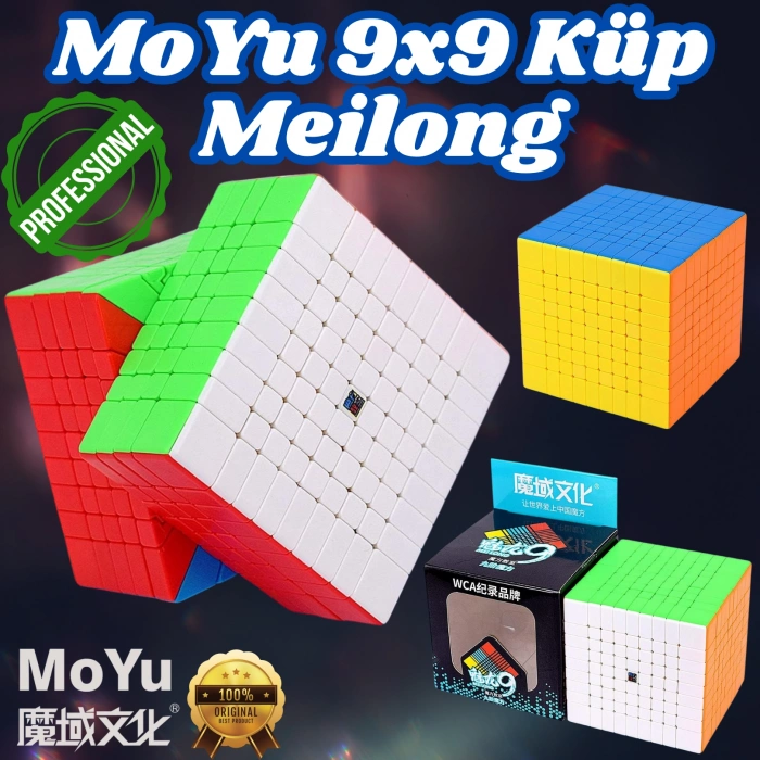 Orijinal MoYu Meilong 9x9 Küp - Moyu Speed Cube - Moyu 9x9 Zeka Küpü - Zeka Küpü - Rubik Küp