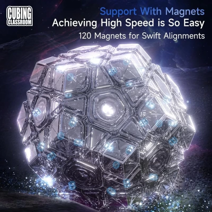 Orijinal MoYu Meilong Megaminx Manyetik Küp - Moyu Speed Cube - Moyu Megaminx Zeka Küpü - Zeka Küpü - Magnetic Cube