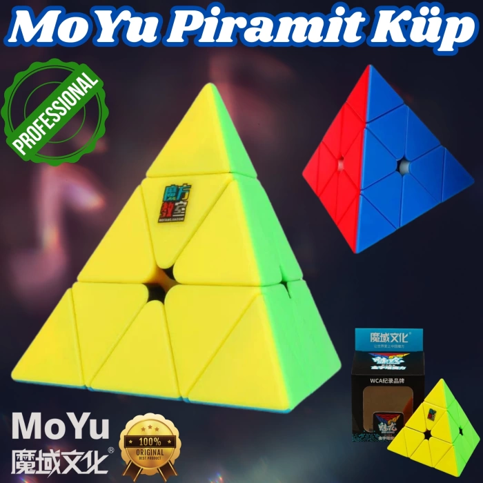 Orijinal MoYu Meilong Piramit Küp - Moyu Speed Cube - Moyu Piramit Zeka Küpü - Zeka Küpü - Rubik Küp