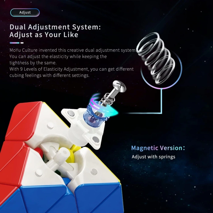 Orijinal MoYu Piramit RS Manyetik Çift Modülasyon Küp - Moyu Speed Cube - Moyu RS Piramit Zeka Küpü - Zeka Küpü - Magnetic Cube