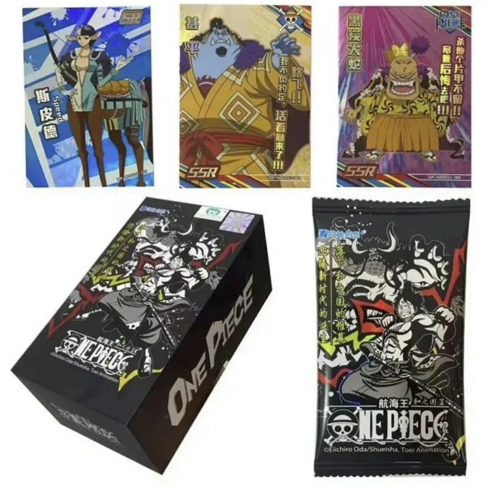 Orijinal One Piece Game Black Card Box 10 Booster Pack - One Piece Siyah Oyun Koleksiyonluk Kart One Piece Premium Kart