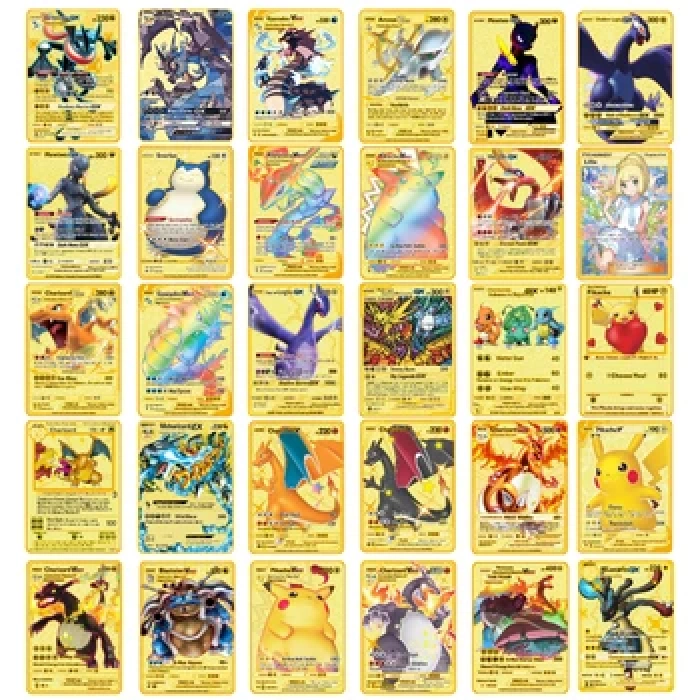 Orijinal Pokemon Kart Gold Serisi 110lu Paket - Pokemon Oyun Kartları - Pikachu Koleksiyonluk Kartı