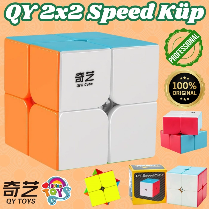 Orijinal QY 2x2 Speed Küp - QiYi 2x2 Küp - Akıl Küpü - Orjinal QY Speed Küp - Zeka Küpü