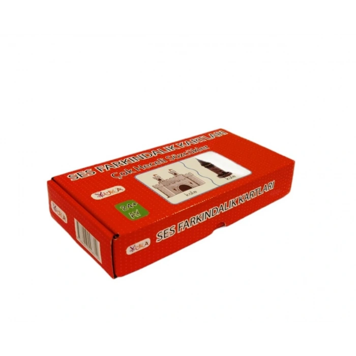 Orijinal Ses Farkındalık Kartları - Çok Heceli Sözcükler - Ses Kartları Konuşma Etkinliği Otizim Kartları