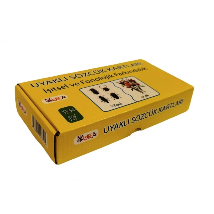 Orijinal Ses Farkındalık Kartları - Uyaklı Sözcük Karları - Ses Kartları Konuşma Etkinliği Otizim Kartları