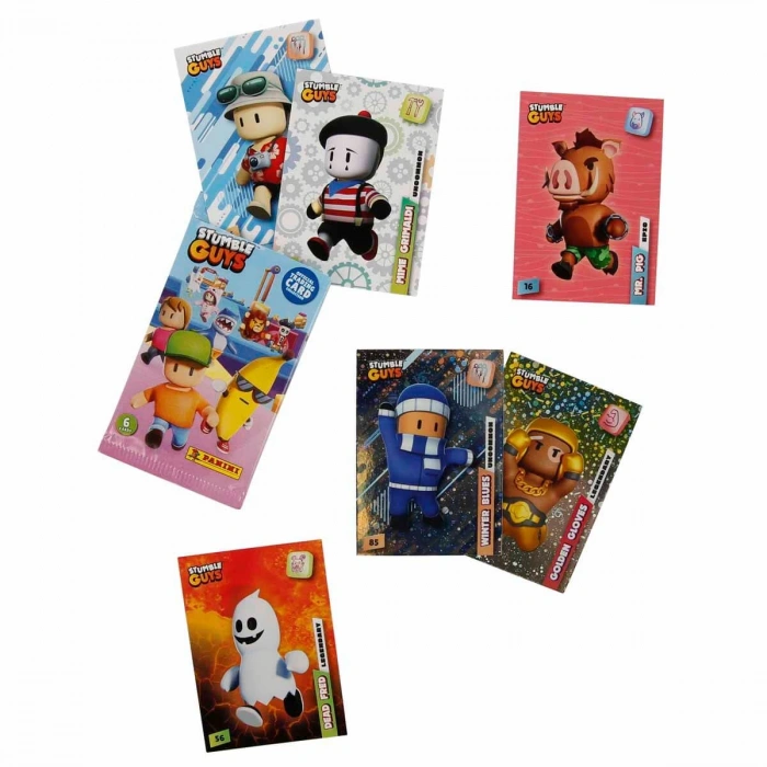 Orijinal Stumble Guys Treadin Card (5 Paket) - Stumble Guys Oyun Kartları - Stumble Guys Koleksiyonluk Kartı Stumble Guys Kart