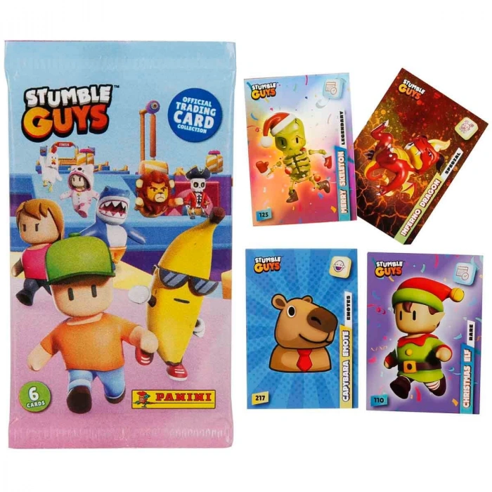 Orijinal Stumble Guys Treadin Card (5 Paket) - Stumble Guys Oyun Kartları - Stumble Guys Koleksiyonluk Kartı Stumble Guys Kart