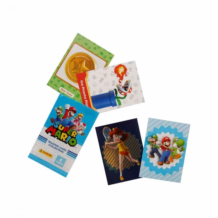 Orijinal Süper Mario Treadin Card (5 Paket) - Süper Mario Oyun Kartları - Süper Mario Koleksiyonluk Kartı