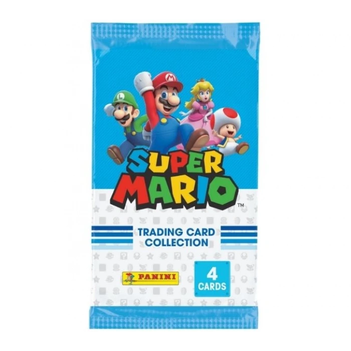 Orijinal Süper Mario Treadin Card (5 Paket) - Süper Mario Oyun Kartları - Süper Mario Koleksiyonluk Kartı