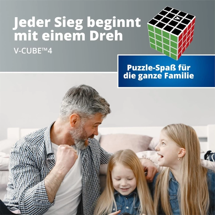 Orijinal V-Cube 4x4 Flat Küp - V-Cube Küp - Zeka Küpü - 4x4 Flat Küp - Akıl Küpü - Rubiks Küp -VCube