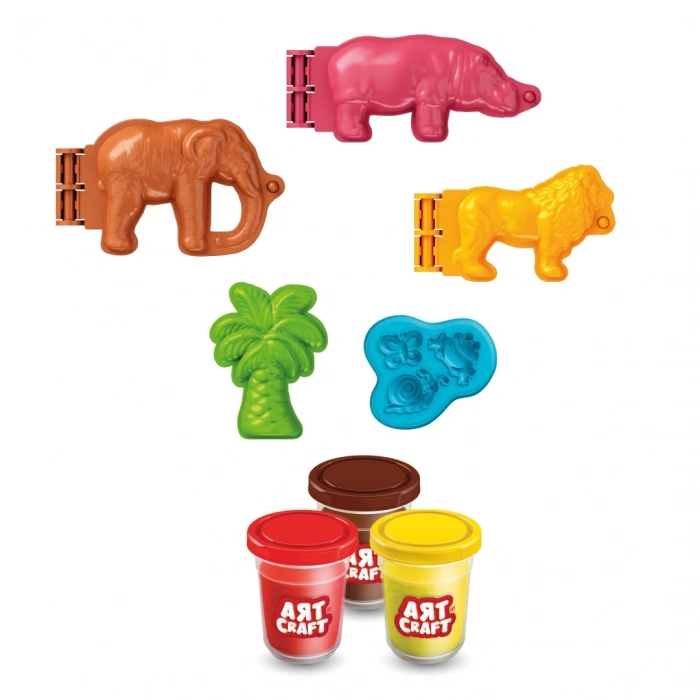 Orman Hayvanları Oyun Hamur Seti 168 Gr. - Oyun Hamuru Seti - Hamur Setleri - Hamur Kalıpları - Doğal Oyun Hamuru