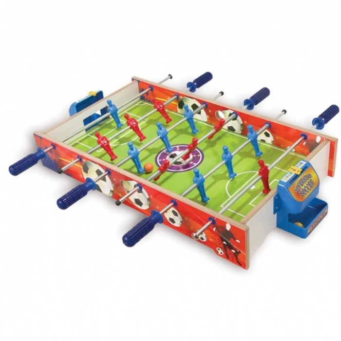 Orta Ahşap Langırt Seti - Ahşap Oyuncak - Futbol Oyuncakları - Top Oyuncak Langırt Setleri - Langırt Oyuncakları - Ahşap Masa Oyunu