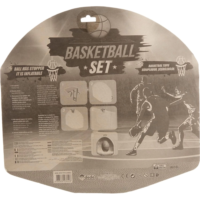 Orta Boy Pota Basketbol Seti - Spor Oyuncakları - Basketbol Oyuncakları - Basket Seti