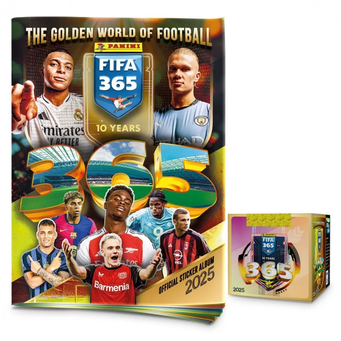 Panini FIFA 365 2025 Albüm Başlangıç Paketi ve Stickers - Futbolcu Çıkartmaları - Trading Futbolcu Oyuncu Kartı Panini Stickers