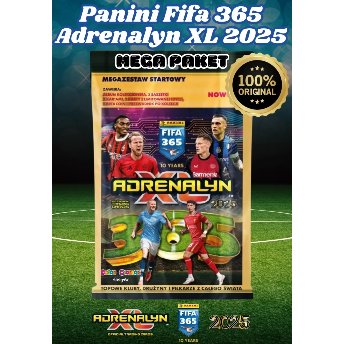 Panini FIFA 365 Adrenalyn XL 2025 Mega Başlangıç Paketi - Futbolcu Kartları - Trading Oyuncu Kartı