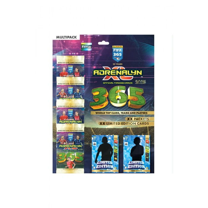 Panini FIFA 365 Adrenalyn XL 2025 Özel Çoklu Paket - Futbolcu Kartları - Trading Oyuncu Kartı - Fifa