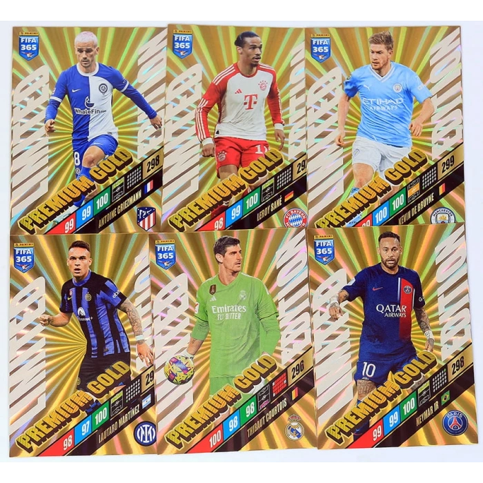 Panini FIFA 365 Adrenalyn XL 2025 Premium Gold Kart 3 Paket - Futbolcu Kartları - Gold Trading Oyuncu Kartı Panini Premium Kartlar