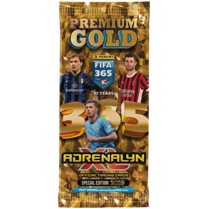 Panini FIFA 365 Adrenalyn XL 2025 Premium Gold Kart 3 Paket - Futbolcu Kartları - Gold Trading Oyuncu Kartı Panini Premium Kartlar
