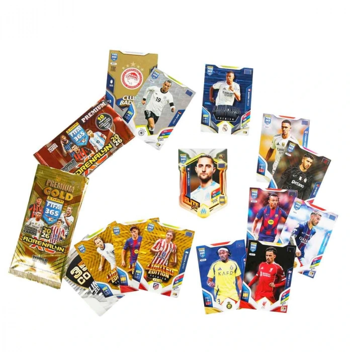 Panini FIFA 365 Adrenalyn XL 2026 Premium Gold Kart - Futbolcu Kartları - Gold Trading Oyuncu Kartı Panini Premium Kartlar