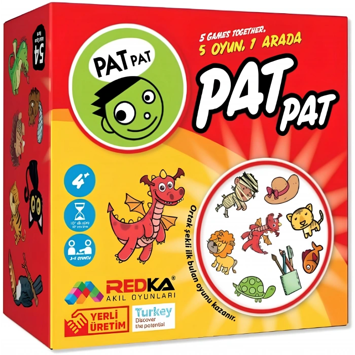 Pat Pat Oyunu - Akıl ve Zeka Oyunu - Bulmaca Oyunu - Redka Pat Pat Oyunu - Strateji Oyunu