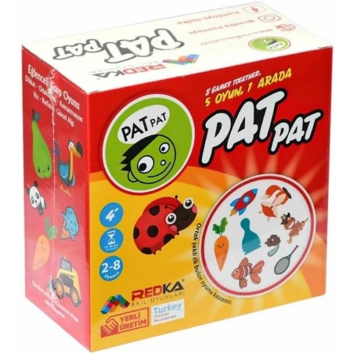 Pat Pat Oyunu - Akıl ve Zeka Oyunu - Bulmaca Oyunu - Redka Pat Pat Oyunu - Strateji Oyunu