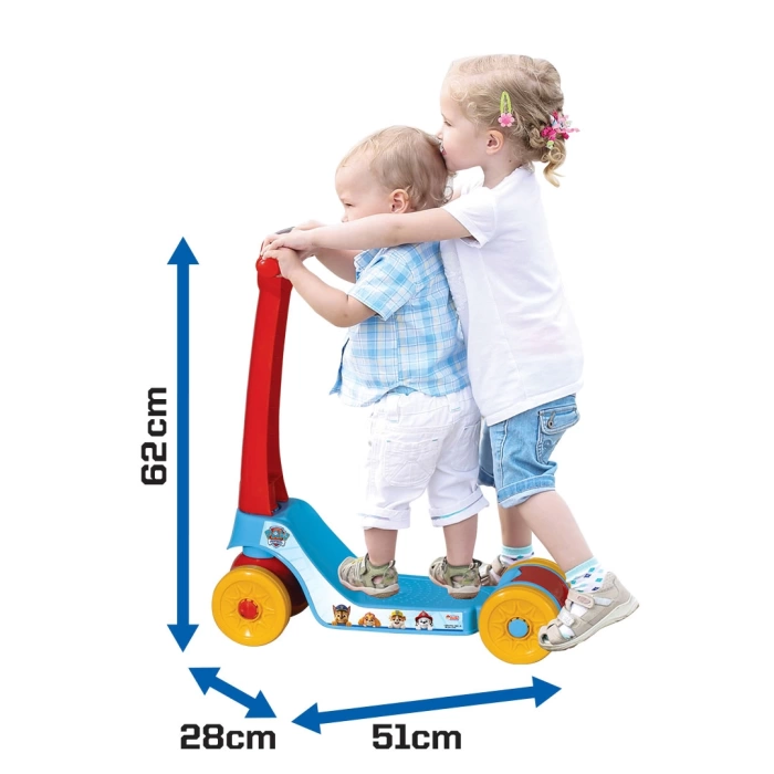 Paw Patrol Scooter - Plastik Scooter - 4 Tekerli Scooter - Bingit - Kaykay