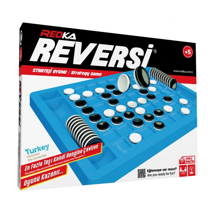 Plastik Reversi Oyunu - Akıl ve Zeka Oyunu - Reversi Oyunu - Redka Reversi Oyunu - Strateji Oyunu