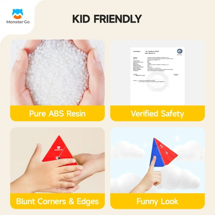 Profesyonel GAN Monster Go Piramit Küp - GAN Piramit Zeka Küpü - GAN Monster Go Pyraminx