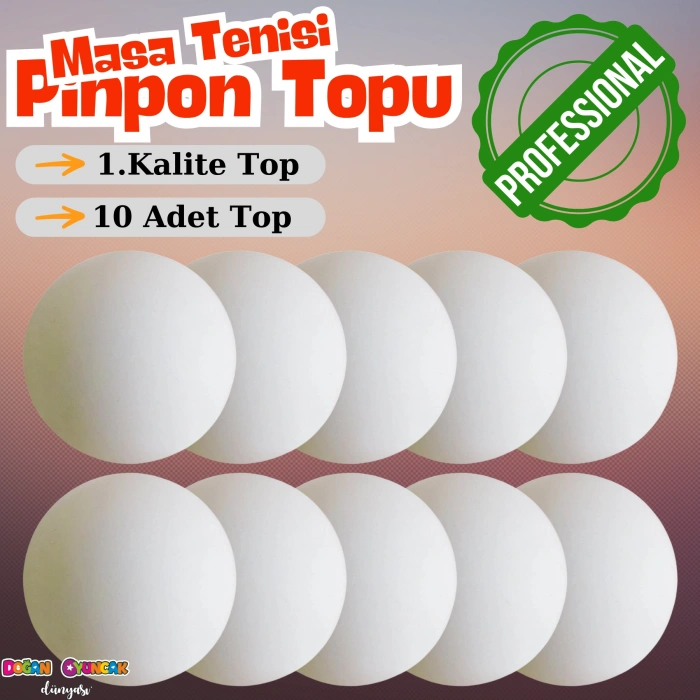Profesyonel Masa Tenisi Pinpon Topu 4 mm. - Masa Tenisi Topu - Profesyone Beyaz Pinpon Topu - 4 cm. Pinpon Topu
