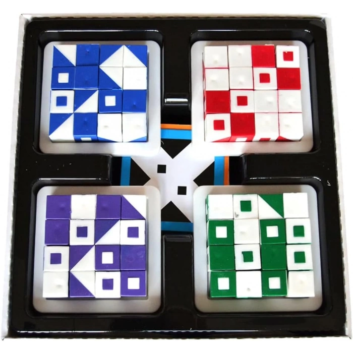 Qbitz Renkli Küpler Oyunu - Akıl ve Zeka Oyunu - Q-Bitz Oyunu - Redka Renkli Küpler Oyunu - Strateji Oyunu