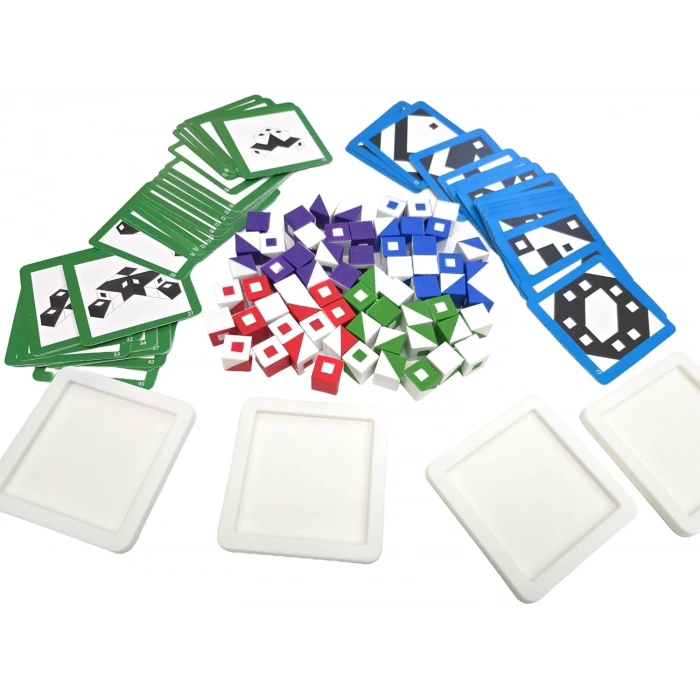 Qbitz Renkli Küpler Oyunu - Akıl ve Zeka Oyunu - Q-Bitz Oyunu - Redka Renkli Küpler Oyunu - Strateji Oyunu