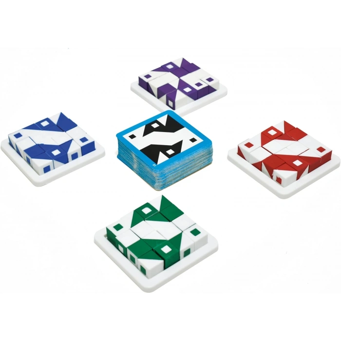 Qbitz Renkli Küpler Oyunu - Akıl ve Zeka Oyunu - Q-Bitz Oyunu - Redka Renkli Küpler Oyunu - Strateji Oyunu