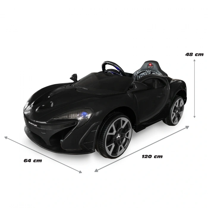 Quantum GT Siyah Uzaktan Kumandalı 4X2 12 Volt Akülü Araba - RC McLaren Akülü Araba