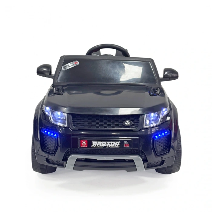 Raptor GT Siyah Uzaktan Kumandalı 4X2 12 Volt Akülü Araba - RC Land Rover Akülü Araba Range Rover