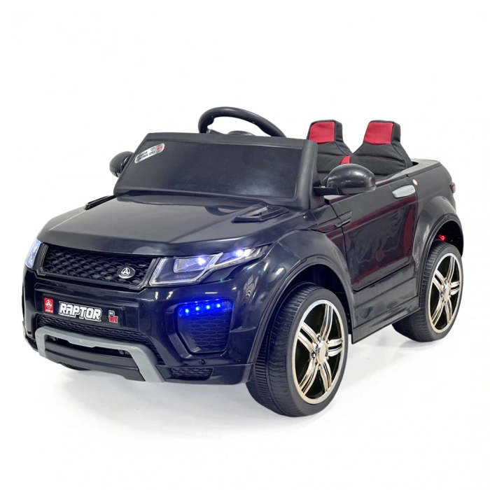 Raptor GT Siyah Uzaktan Kumandalı 4X2 12 Volt Akülü Araba - RC Land Rover Akülü Araba Range Rover