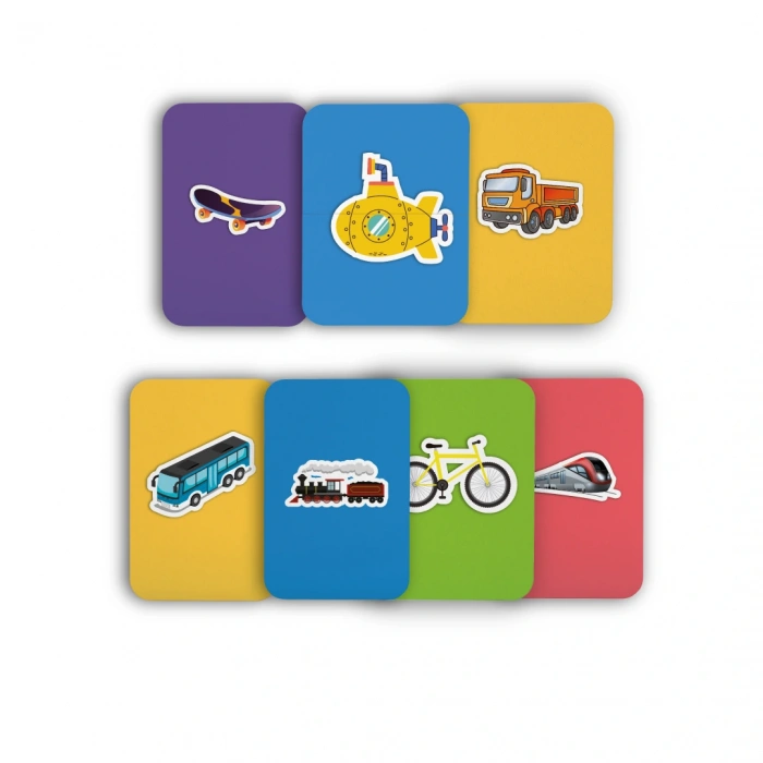 Redka Hafıza Kartları Taşıtlar - Redka Hafıza Oyunu Memory Oyunu - Eğitici Kartlar Eğitici Kart Oyunu