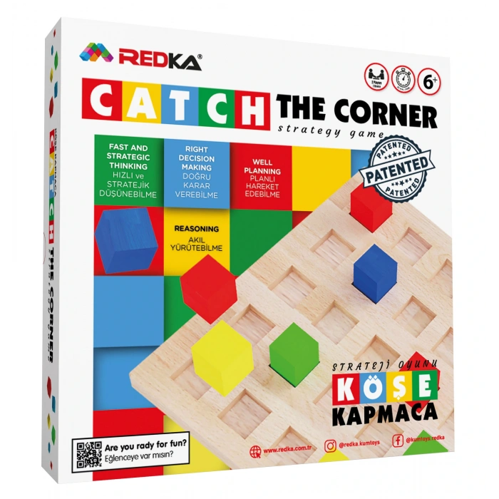 Redka Köşe Kapmaca Oyunu - Akıl ve Zeka Oyunu - Köşe Kapmaca Oyunu - Strateji Oyunu