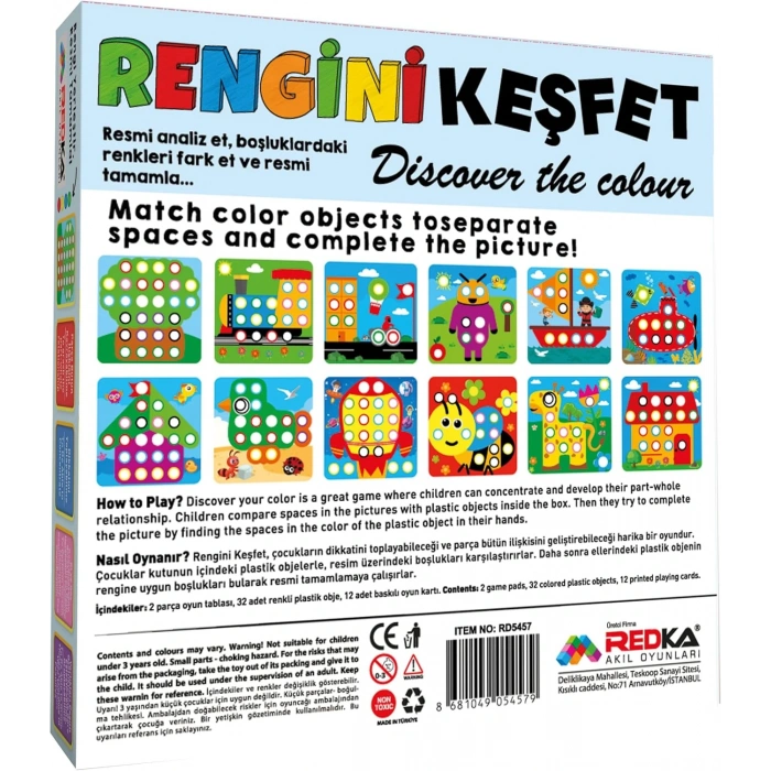 Redka Rengini Keşfet Oyunu - Akıl ve Zeka Oyunu - Renk Çözme Oyunu - Strateji Oyunu