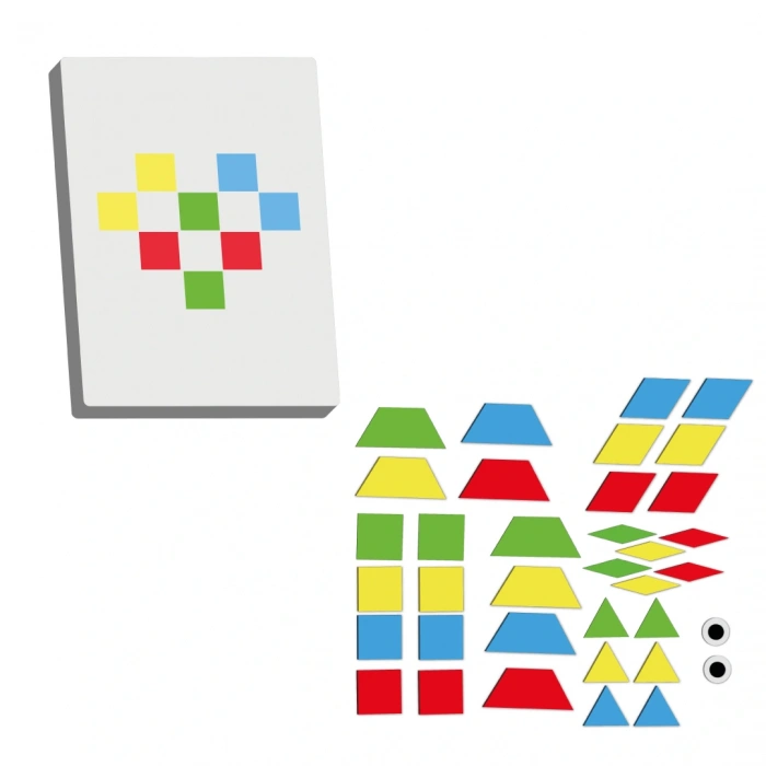 Redka Pangram Geometrik Şekiller - Redka Tangram Oyunu - Akıl ve Zeka Oyunu - Görsel Zeka Oyunu